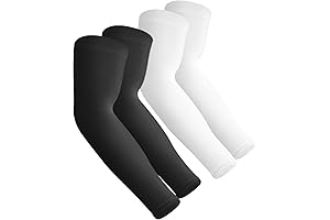 Aegend White Football Arm Sleeves