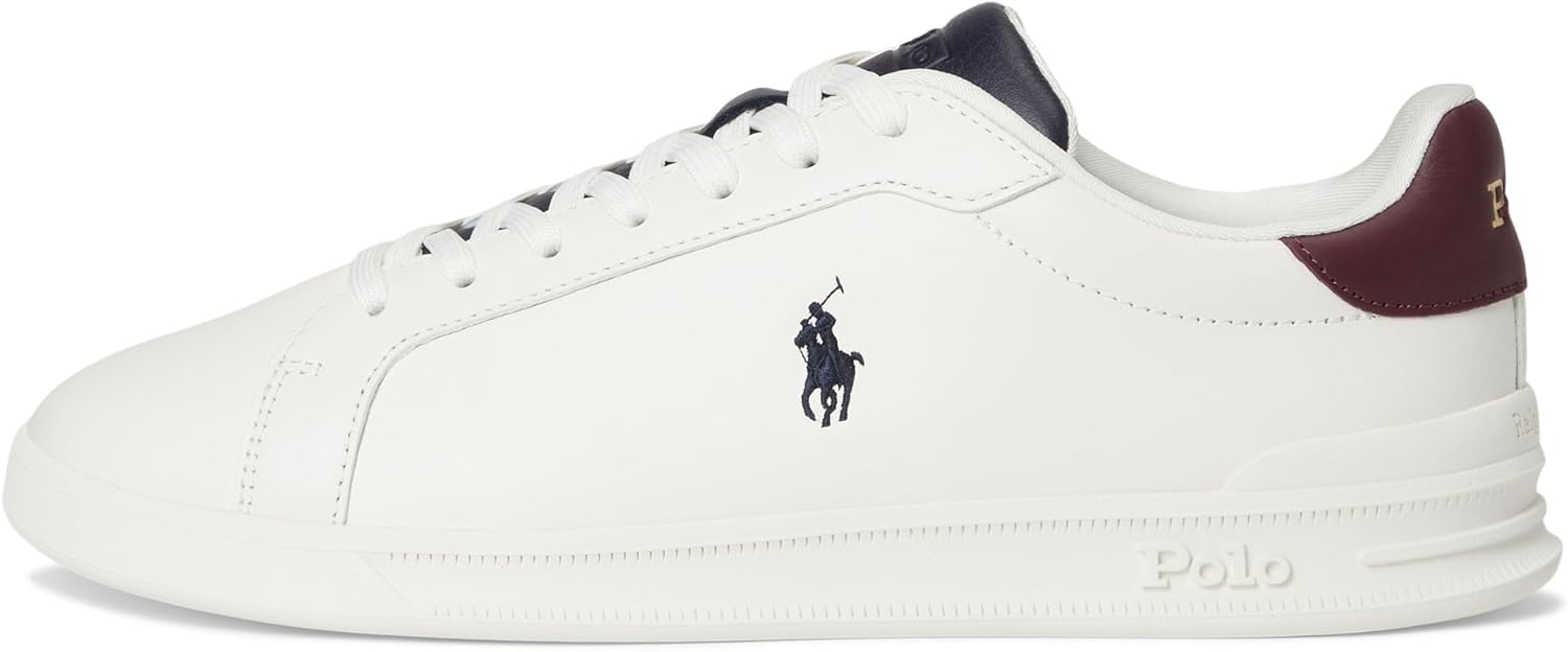Polo Ralph Lauren Mens Heritage Court Ii Nappa Leather Sneakers - Image 14
