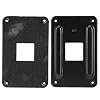 AM4 Backplane, CPU Heatsink Bracket Backplane Backplate Back Sheet Iron Plate for AM4, AM4 Backplane Back Black