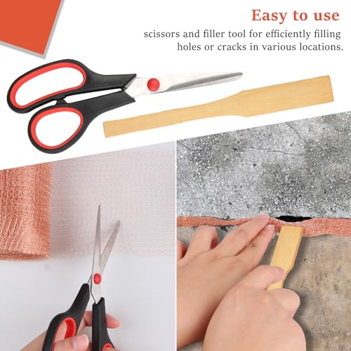 Image of Copper Mesh Rodent Control, 5 in x 200 ft Proof Wire Screen Roll for Mice Rat Rodent, Bat & Snail, DIY Blocker Weep Hole Filler & Wool Mouse Trap