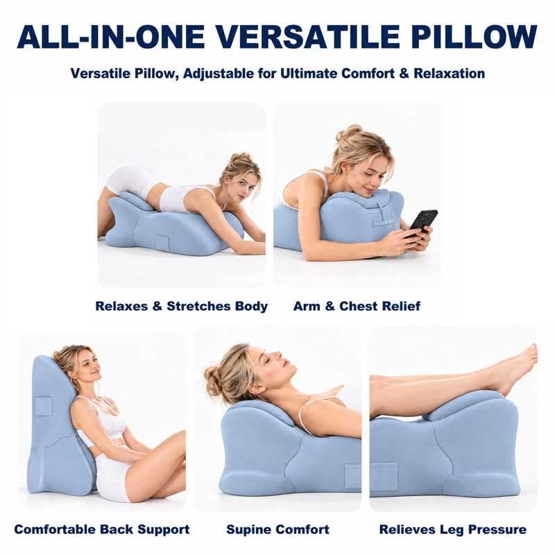 Oversized Premium Ergonomic Wedge Pillow, 27° Incline Multi-Angle Support - image 4