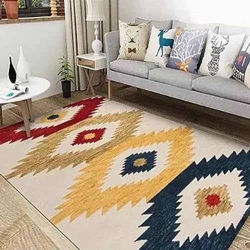 mongdodo カーペット ペルシャ絨毯風 200*300 おしゃれ 1畳 洗える ラグ 80х120cm 長方形 耐磨耗性 すべり止め タイプ10 防音 室内用 ラグマット 柔らかい オールシーズン適用 抗菌防臭 軽量 折りたたみ可能 絨毯 オールシー