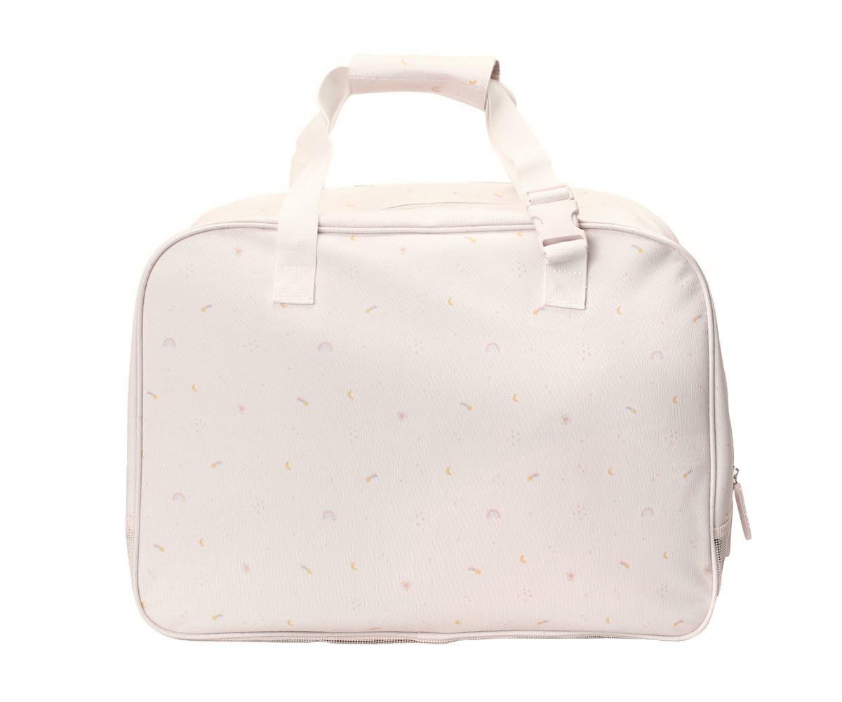 Bolsa de playa de malla antideslizante grande con bolsillo exterior y cremallera