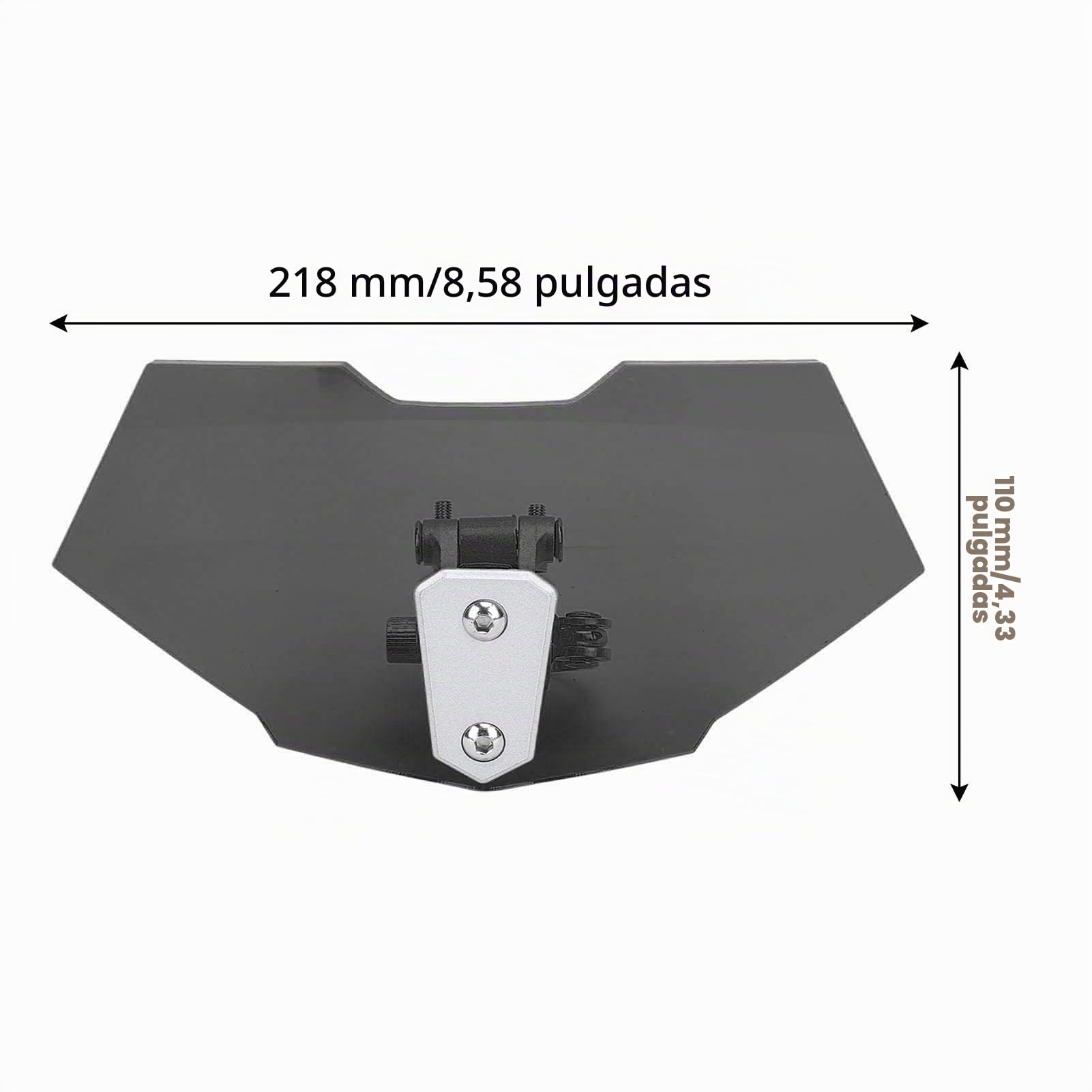 Extensión del Parabrisas de la Motocicleta, Parabrisas de la Motocicleta Acrílico Clip Ajustable Aumentado en el Deflector de Viento
