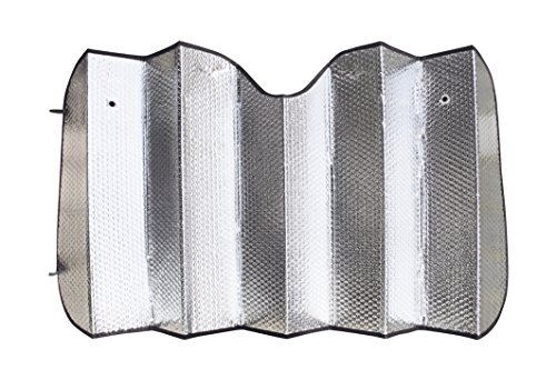 VIP - Parasol delantero coche 130 X 60 cm, aluminio/ plata