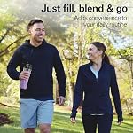 Hamilton Beach Go Sport Mixeur avec Récipient Tritan, Contient 20 oz., 600 Watts de Puissance Maximale, Noir, 51143G