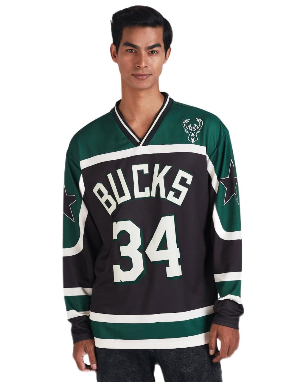Shop The Arena: Giannis Full Sleeve Oversized Hockey Tee-image-20