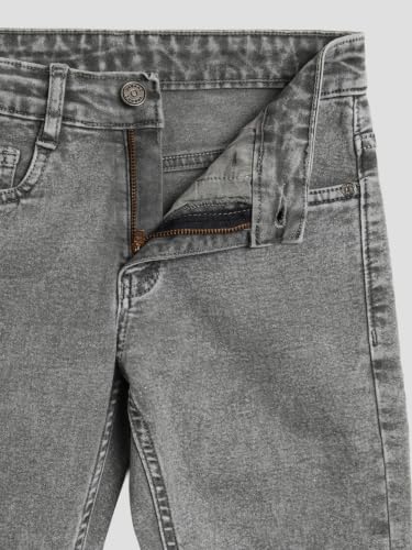 Image of Urbano Juniors Boy's Straight Fit Washed Denim Jeans Stretchable