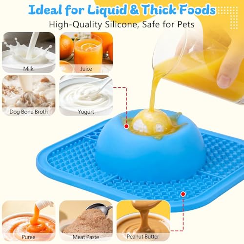 Gamelle anti-fuite pour chien silicone interactif double texture repas net - 6