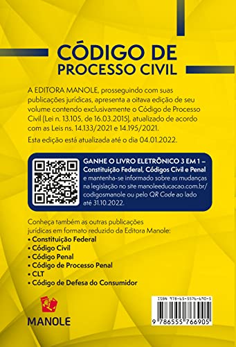 Código de Processo Civil: Lei n. 13.105, de 16 de março de 2015