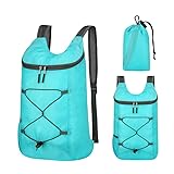 Mochila dobrável leve de caminhada de 16 L, para ciclismo, ao ar livre, bolsa de armazenamento, mochila de caminhada de grande capacidade para bolsa de armazenamento de viagem