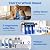 Whole House Water Filter System, Extra 2 Sets Filter, 3 Stage Home Water Filtration System Reduces Chlorine, Sediment, Odor for Healthier Skin, with 2 Valves, 3/4" Ports, for 1-2 Year Use
