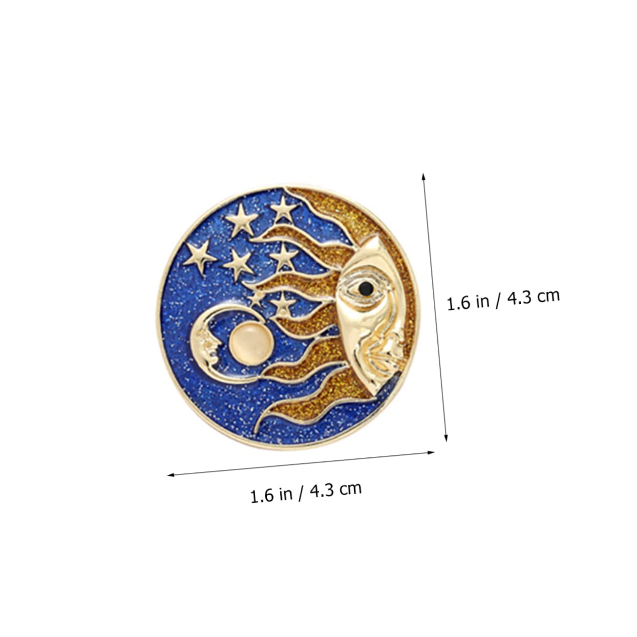 GALPADA 15piezas Broche Decorativo Para Ropa Accesorio De Moda Diseño De Galaxia Broche De Sol y Estrellas Para Celebraciones y Uso Diario