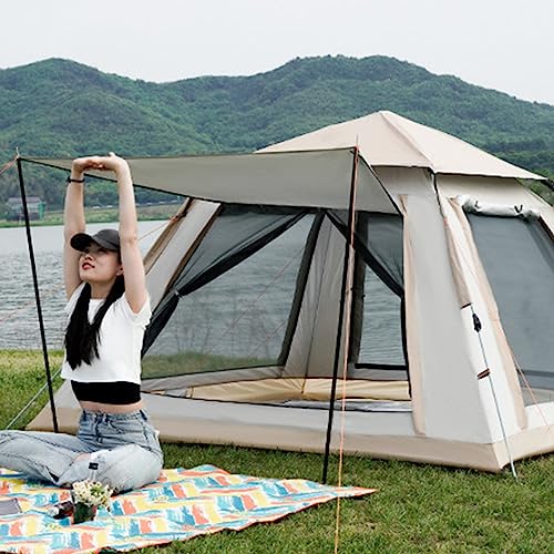Carpa plegable automática color gris para camping miniatura 7