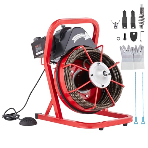 VEVOR D1000 Machine de Nettoyage de Tuyaux Rouge