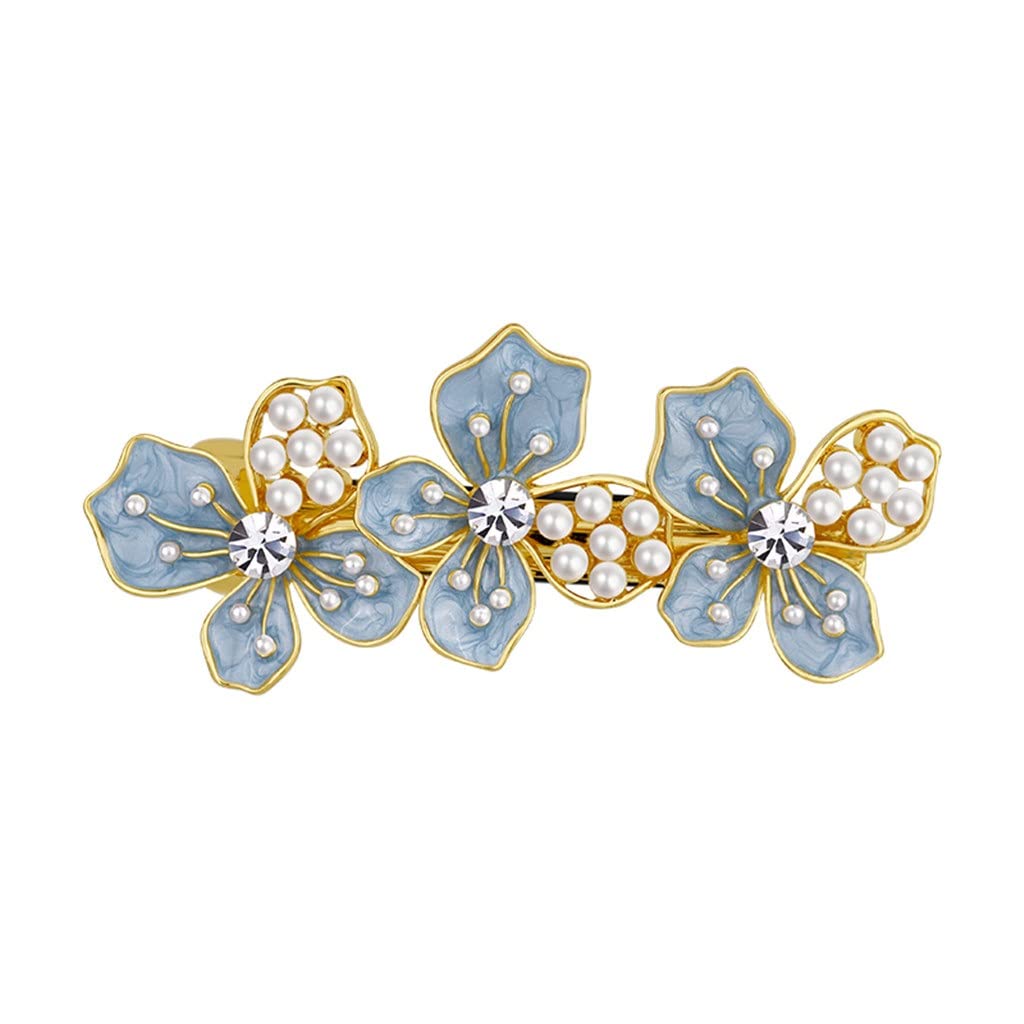 Horquillas for el cabello, Pasador, Captura for el cabello, Pinzas de garra, Agarre for el cabello Serie Pearl Accesorios for el cabello Clip for el cabello con flor de perla Clip lateral Clip for col