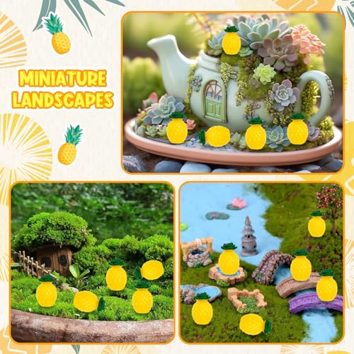 Clesdf 60Pcs Mini Resin Pineapple, Artificial Tiny Pineapple Figurines, Fake Pineapple Decor For Party Fruit Bowl Home Kitchen Photography Props thumb #5