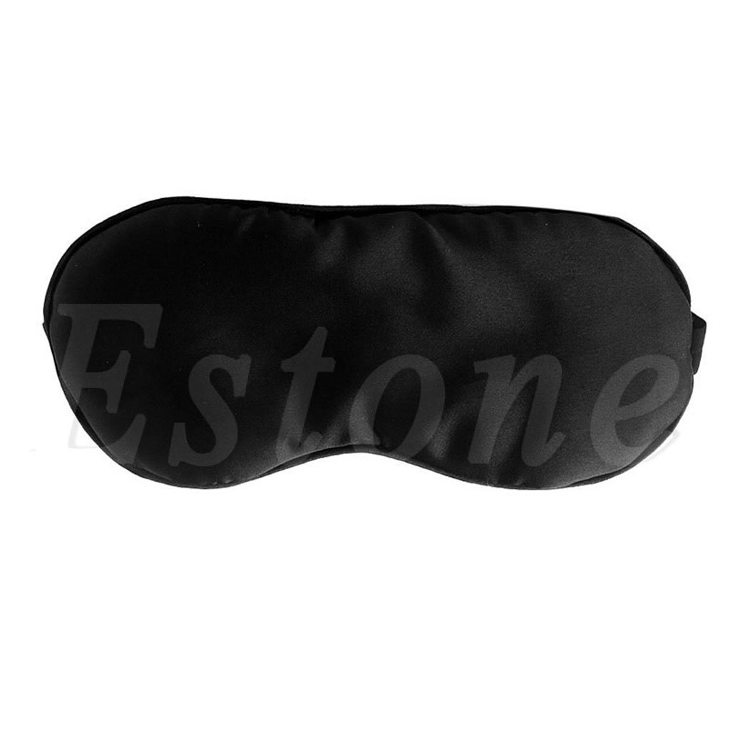 Yumoo 1PC New Pure Silk Sleep Eye Mask Padded Shade Cover