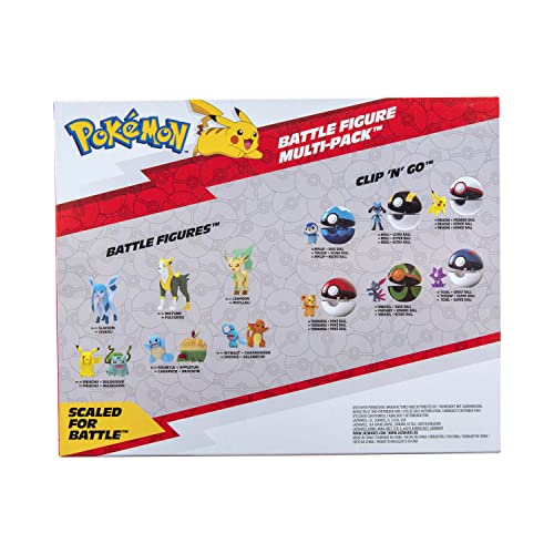 8 Figurines Battle Pokémon BANDAI Pikachu Evoli Moumouton Farfuret Voltoutou Palarticho Ponyta Morpeko PKW0185 Neuf - vue 7