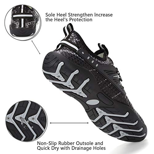 Image of WateLves Water Shoes Mens Womens Beach Swim Shoes Quick-Dry Aqua Socks Pool Shoes for Surf Yoga Water Aerobics