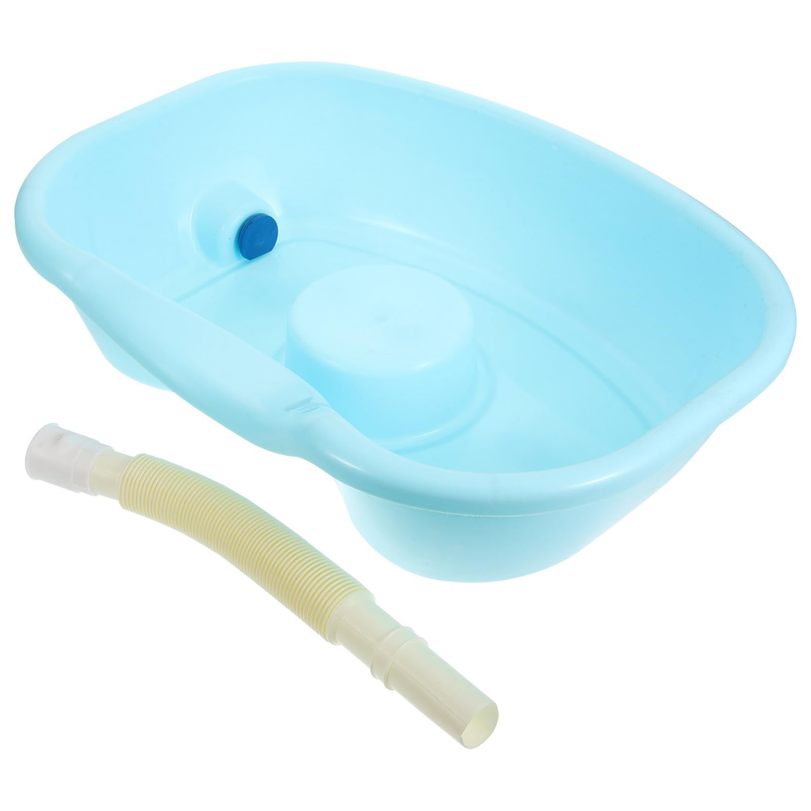 HOODANCOS Ergonomic Bedside Shampoo Basin for Elderly Portable Hair Washing Bowl for Bedridden Inflatable Hair Washing