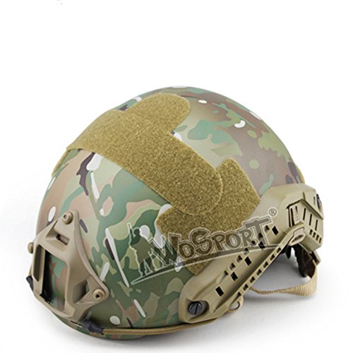OAREA FAST MH Casco táctico ABS plástico Airsoft Multicam Protetive para jóvenes – Versión avanzada