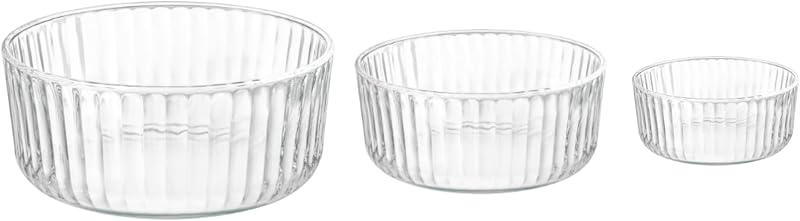 Bormioli Rocco Exclusiva Serving Bowl - Clear, Set of 3