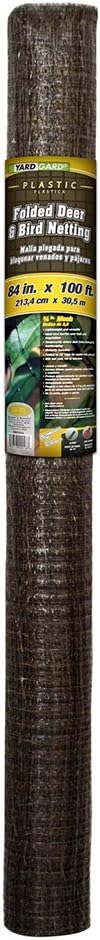 YardGard – 3/4 in. Mesh Fence – 84 in. x 100 ft. – PVC Plastic Netting – for Deer and Bird Protection | Garden Barriers | Landscape and Plant Safety