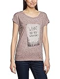  VERO MODA Damen T-Shirt 10103454 FABIAN CAP SLEEVE TOP, Gr. 34 (XS), Rot (Rosewood)