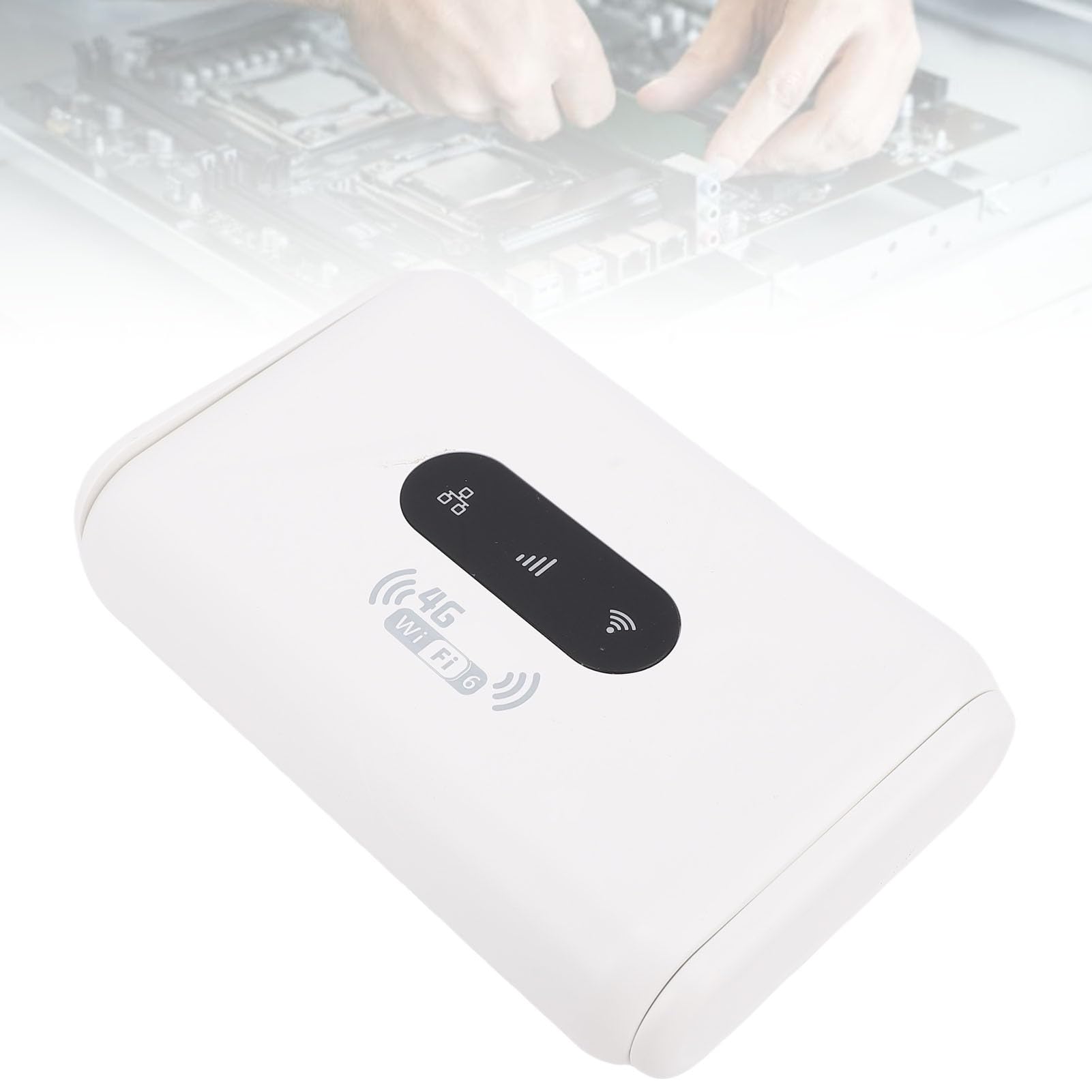 ASHATA Bezprzewodowy Router 4G LTE z Gniazdem Karty SIM, Odblokowany Router 4G CPE LTE WiFi Hotspot, Modem USB 300Mbps z 2 Antenami, Obsługa do 32 urządzeń, Wersja Europejska