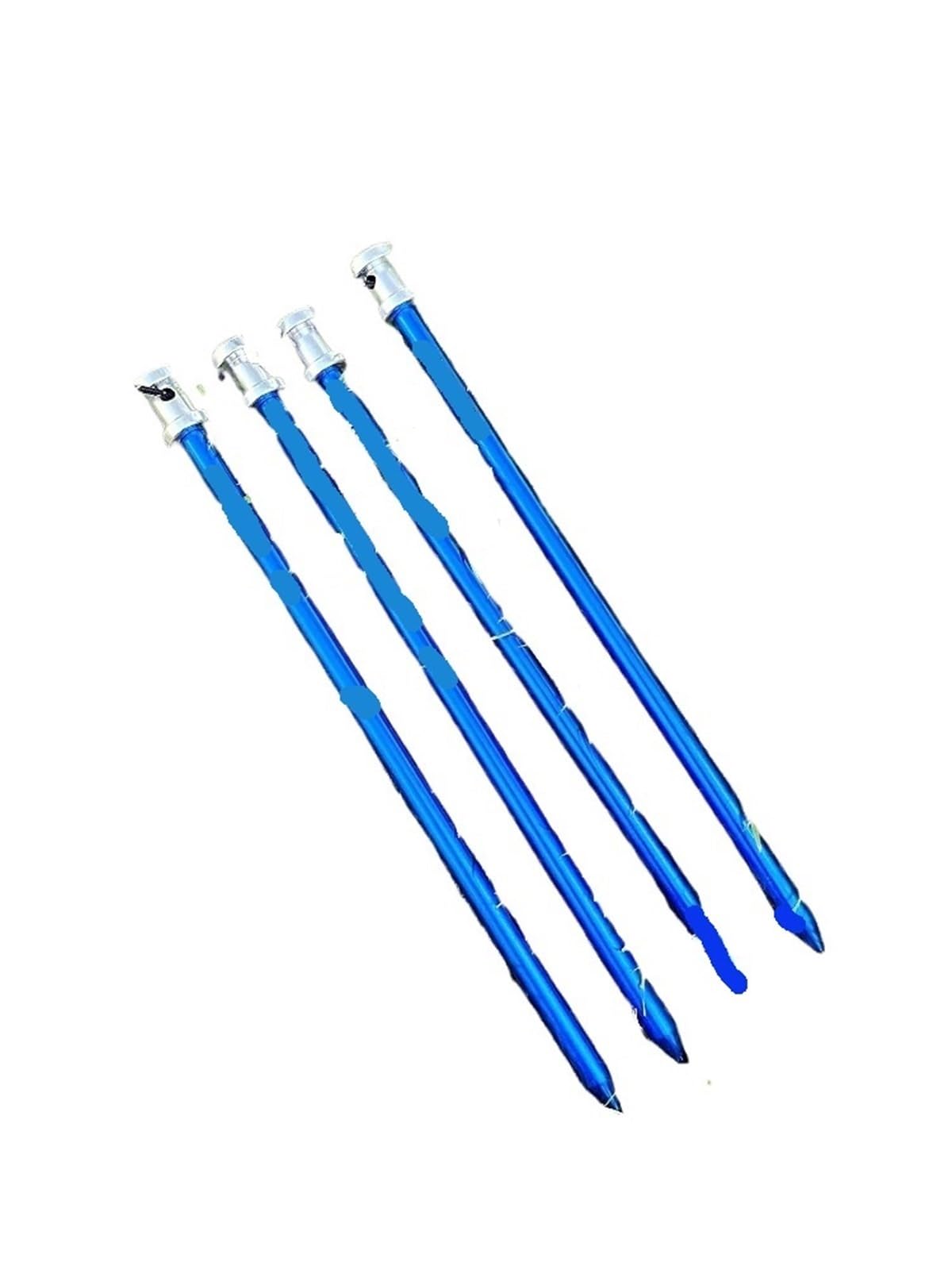 Picchetti da Tenda con Ganci 4 picchetti da Campeggio in Alluminio da 23 cm, picchetti da Terra Resistenti, teloni for amache, tendalini, Chiodi for Tende