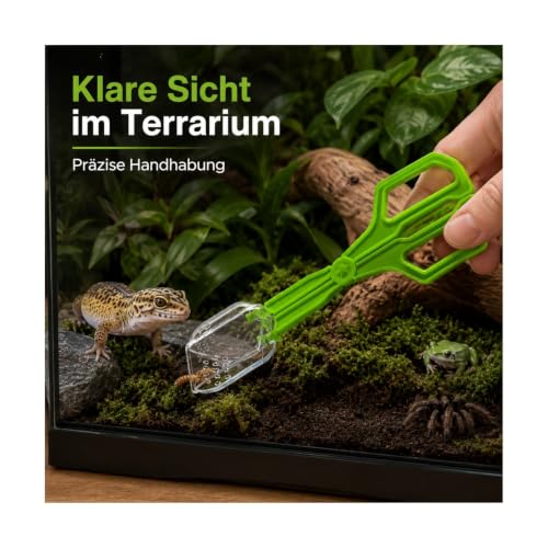 Reptilien Futterzange transparent aus Kunststoff Sanftes Greifen Das-4