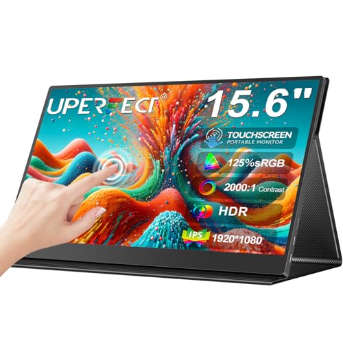 UPERFECT Monitor Portátil Táctil 15.6" 125% sRGB Mate 2000:1