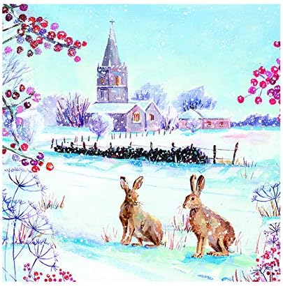 Winter Wildlife Christmas Deluxe Box of 12 Assorted Matt Finish Xmas Cards by Ling Design - Image 3