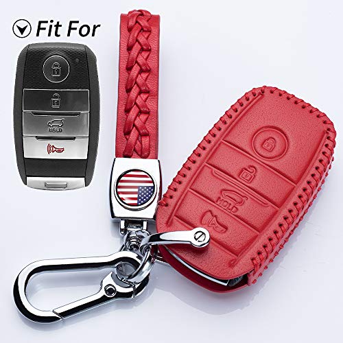 HEY KAULOR 4Button Key Fob case Cover for Kia Optima Cerato Forte Rondo Carens Soul Sportage Rio Picanto