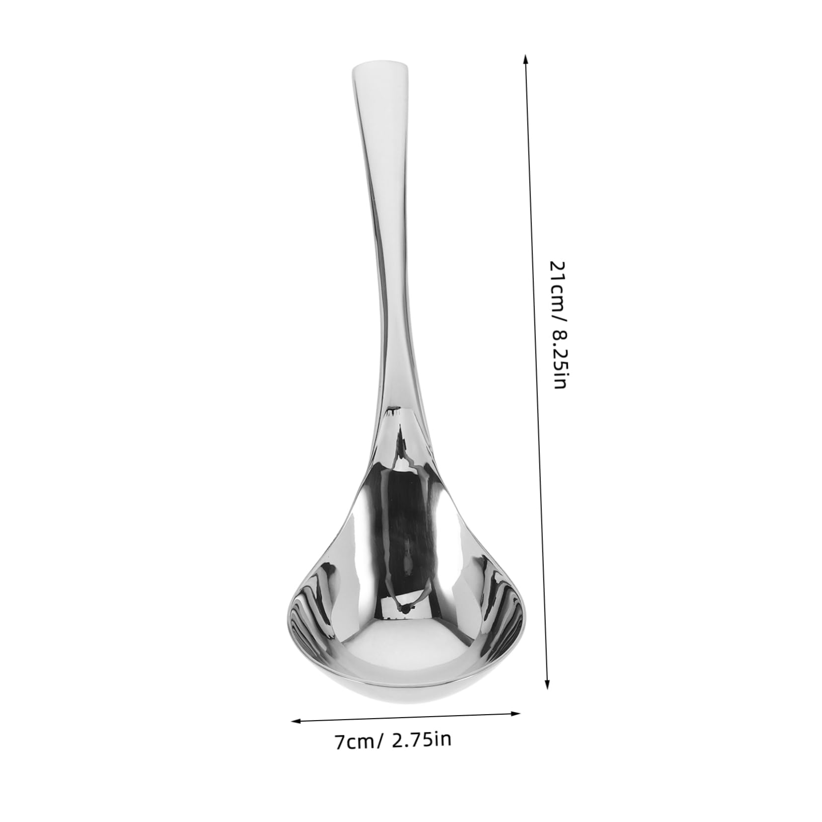 Mikinona Small Ladle Spoon Stainless Steel Sauce Ladle Dishwasher Safe Mirror Polished Finish for Serving Sauces Gravies Soups for Home and Restaurant Use