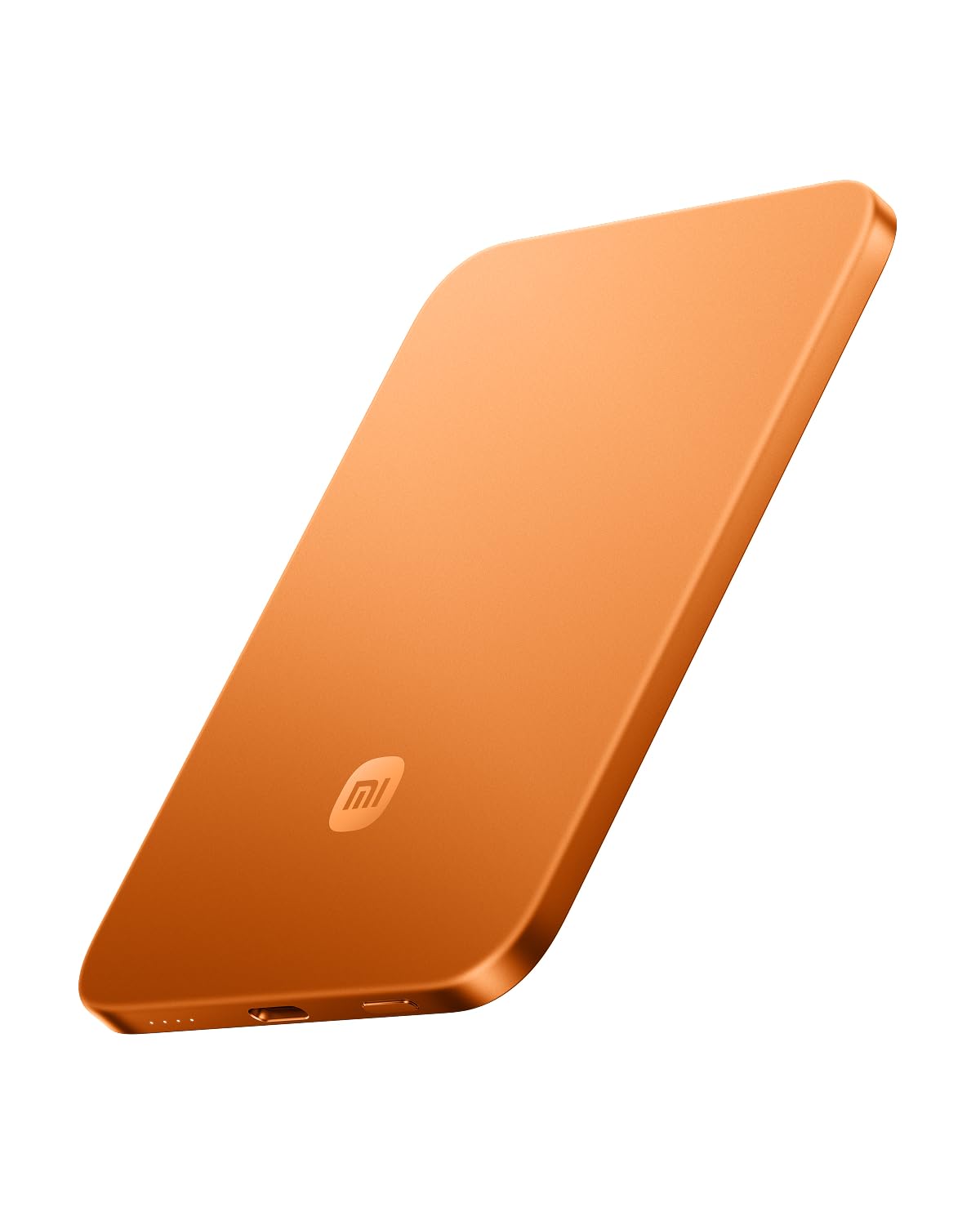 Xiaomi シャオミ UltraThin モバイルバッテリー (5000mAh MagSafe対応 6mm極薄) 急速充電 ワイヤレス充電 マグネット式 薄型 小型 軽量 旅行用 ポケットサイズ iPhone 17 / 16 / 15 / 14 / 13 / 12 シリーズ/Air 対応 PSE認証済 オレンジ