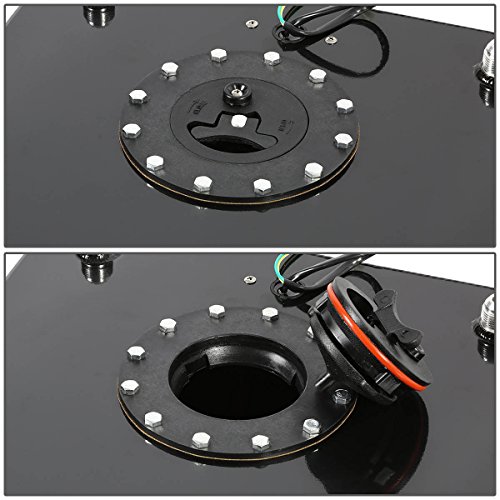 DNAMotoring ALU-FT-T5-BK Aluminum Fuel Cell Gas Tank