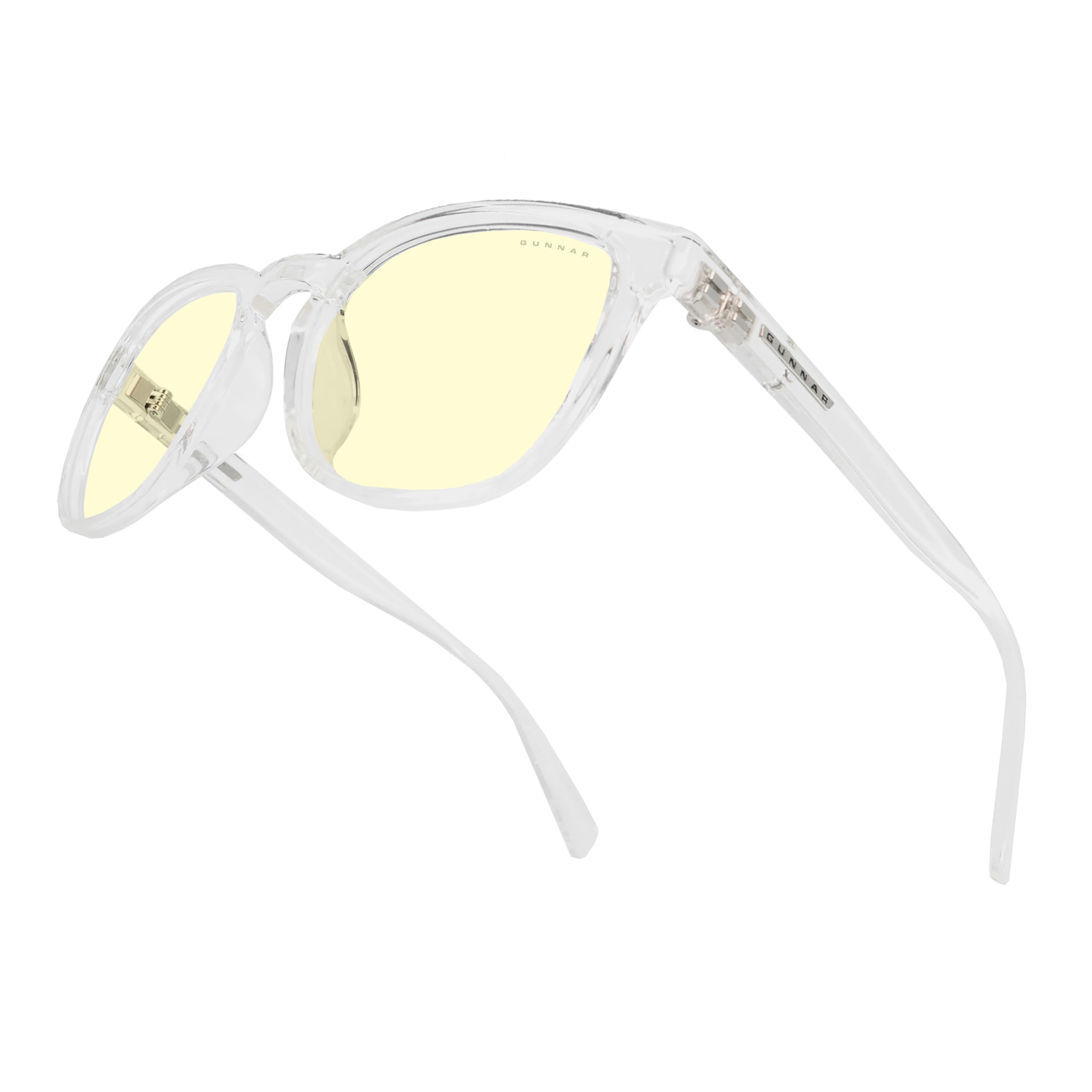Gunnar Gafas para Videojuegos y Ordenador | Oakland, Color de Montura: Onyx, Tente de Lentes: Ámbar (Bloques 65% de Luz Azul y 100% de UV) | con filtro de Luz Azul | Lente Patentada