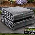 GORILLA GRIP Weed Barrier Fabric, 4 FT x 100 FT Heavy Duty Woven Landscape Fabric 3.2oz, Weed Control Ground Cover for Garden Beds & Mulch, Permeable Underlayment for Landscaping Home & Commercial Use