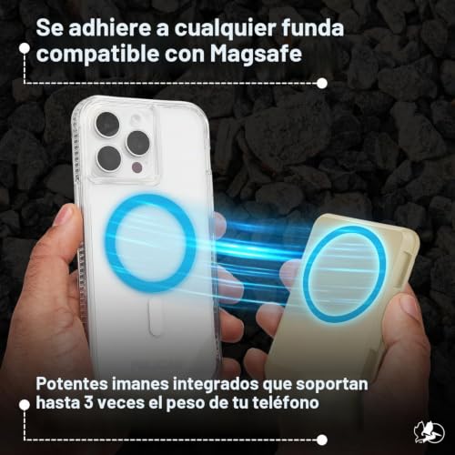Cartera MagSafe iPhone 15 Pro Max tarjetero rígido desmontable Pelican 6