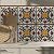 BooDecal Large Flower Pattern Retro Vintage Peel and Stick Fake Tile Stickers DIY (Pack of 12 Large) 7.87 x 7.87 inches Wall Tile Decals PVC Kitchen Backsplash Wall Stairs Furniture (Yellow)