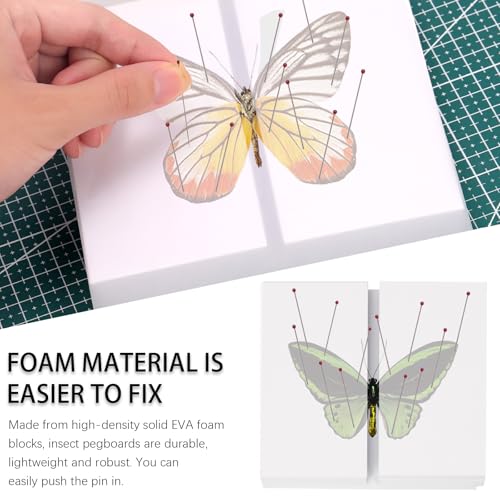 Keadic 114pcs Making Insect Specimen Toolkit W #2 Insekt Pins, Schmetterling Pinning Board und Block, Flügel Pressen Papiere, Bug Display Case, Insekt Wissenschaft Bildung Kit für die Schule