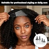 4 PCS Metal Afro Comb for Curly Hair, Metal Comb, Curly Hair Comb,Not Easy to Deform and Break Afro Combs for Hair,Not Easy to Rust Hairs Combs for Care and Styling Style - Image 5