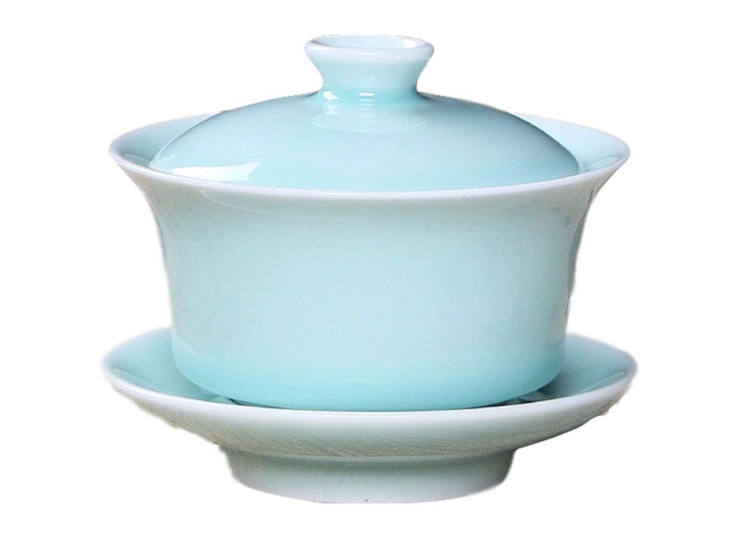 Longquan Celadon Bol à thé en porcelaine vert jade, le cadeau idéal