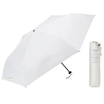 Waterfront 完売　COKAGE+日傘 折りたたみ傘　ホワイト Amazon.co.jp: Waterfront 折りたたみ傘 日傘 兼用 雨傘