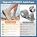 Precut Kinesiology Tape for Ankle, Upgraded Ankle Tape Athletic 24PCS, KTQUICK Tape for Ankle Support & Pain Relief, 5% Stronger Adhesive, Waterproof & Breathable Cotton Kinesiology Tape Ankle(Beige)