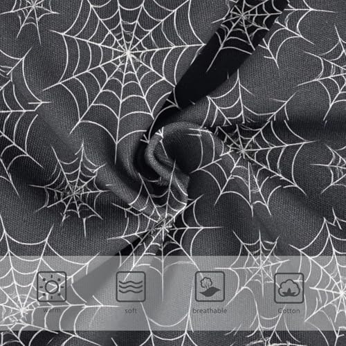 Joisal Girls Underwear Toddler 2t Cotton Girl Panties Cute Aesthetic Briefs Undies Kids White Spider Webs Black3