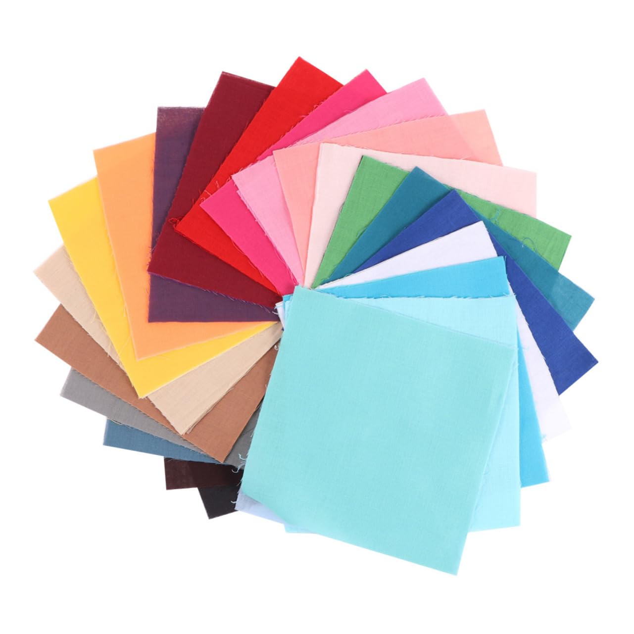 ERINGOGO Cloth Cross 50pcs Handmade Embroidery Cloth Solid Cotton Sheet for DIY Patches Sewing Craft