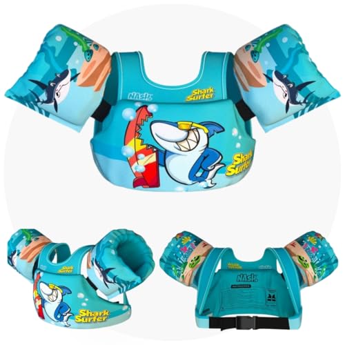 Nash Boia Infantil com Colete Salva Vidas Amarelo